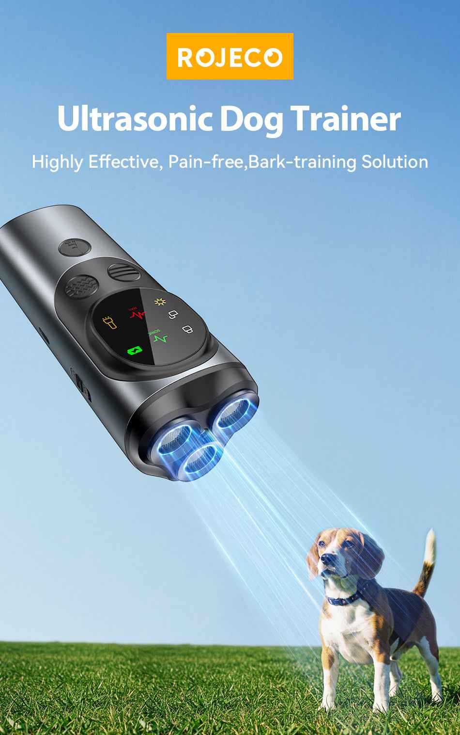 ROJECO Ultrasonic Dog Repeller