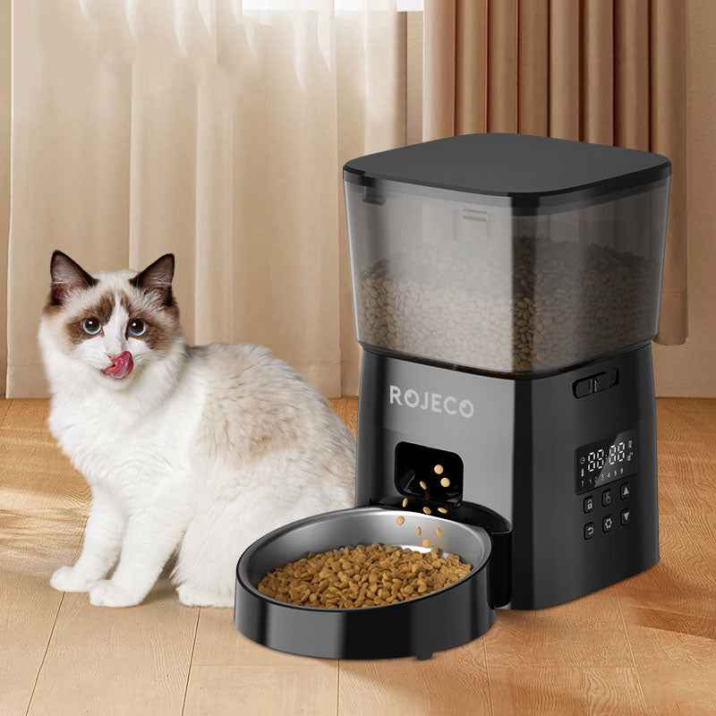 ROJECO 2L Button Pet Feeder