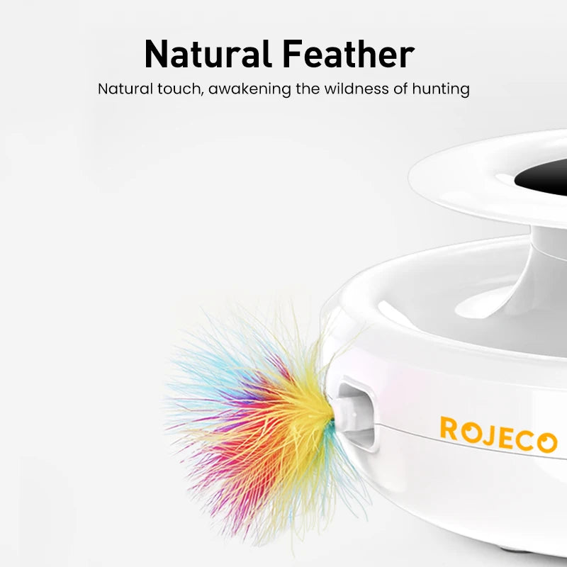 ROJECO 2-in-1 Smart Cat Toy