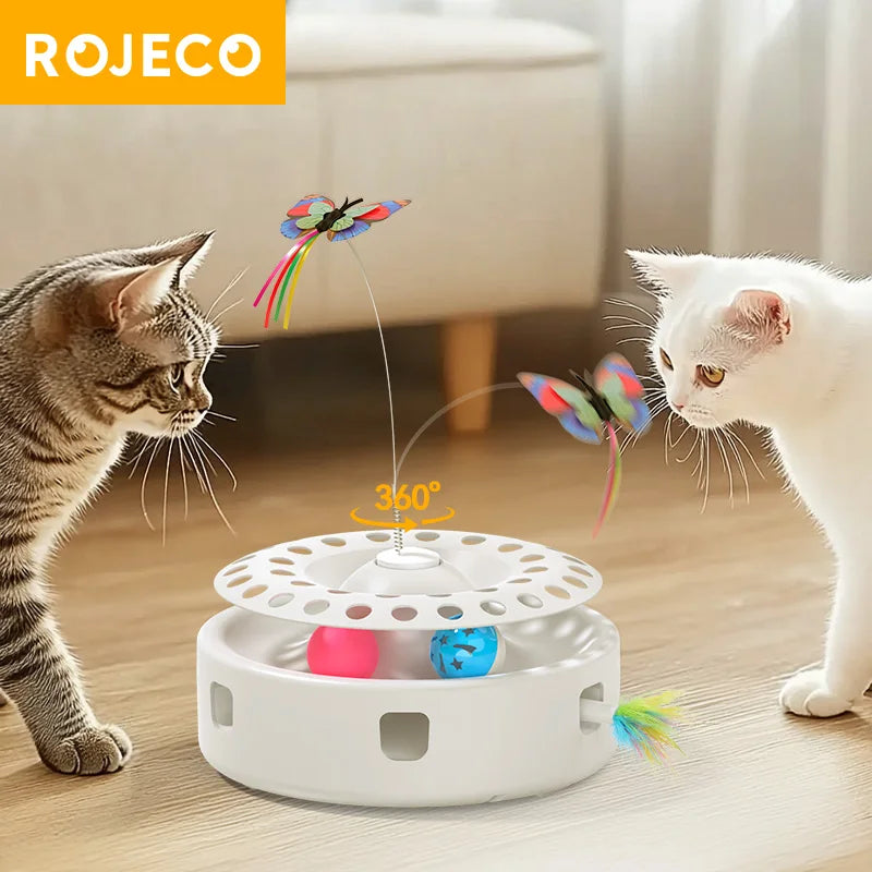 ROJECO 3-in-1 Automatic Cat Toy