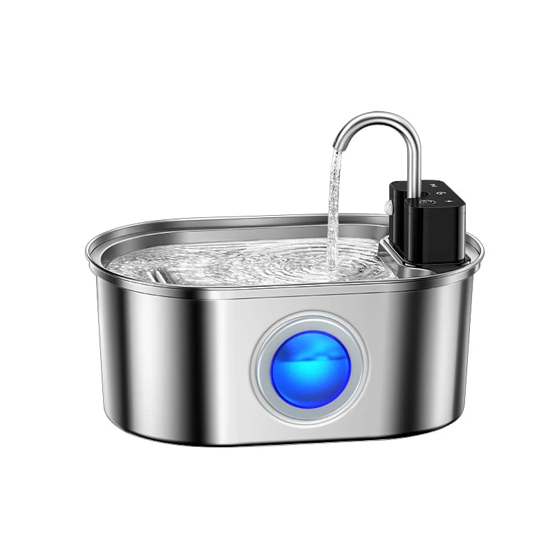 ROJECO Stainless Steel Wireless Pet Fountain