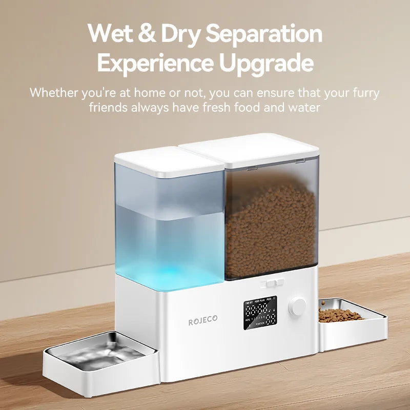 ROJECO All-in-One Smart Feeder & Fountain (Button Version)