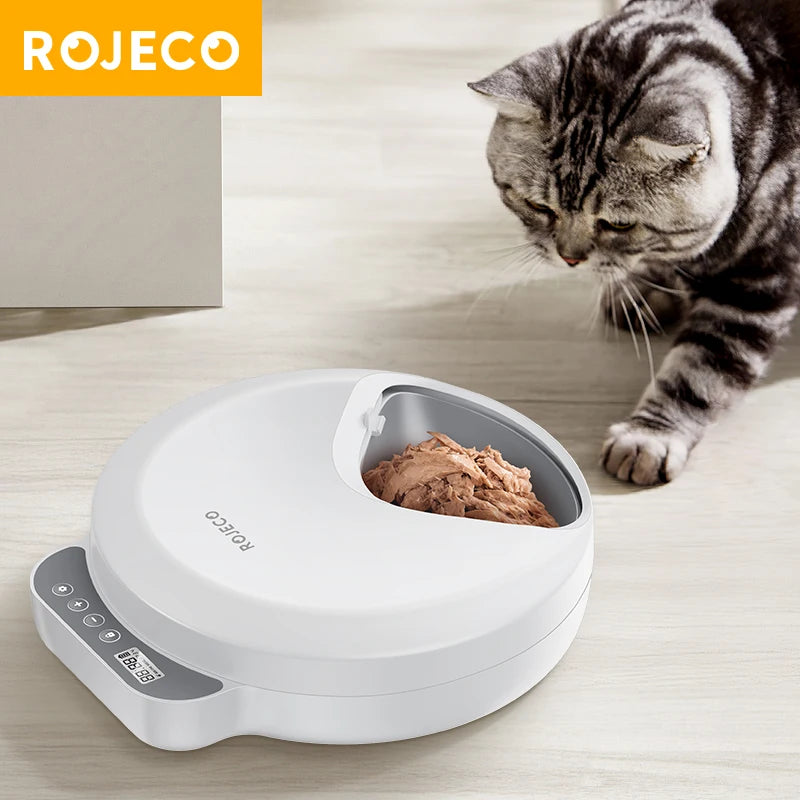 ROJECO 4-Meal Automatic Pet Feeder
