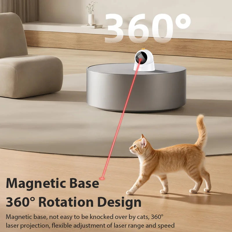 ROJECO Automatic Cat Laser Toy Adjustable Modes for Indoor Play