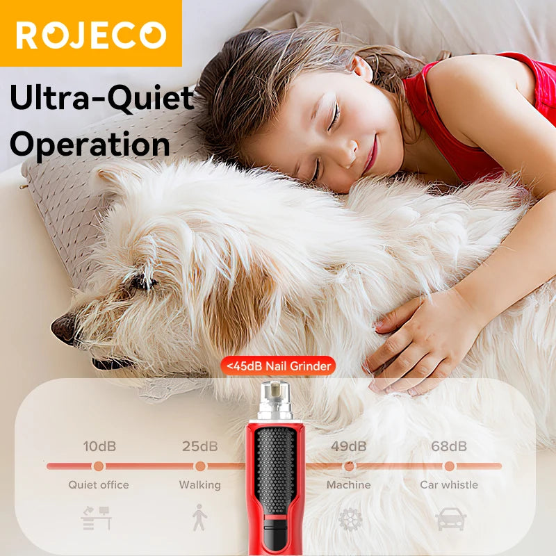 ROJECO Cyclone Pet Electric Nail Grinder