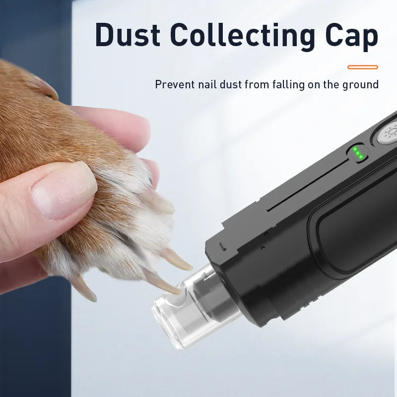 ROJECO Pet Nail Grinder with 2 LED Light