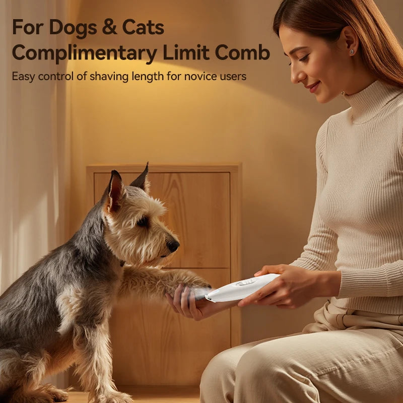 ROJECO T50 Pet Hair Trimmer with LED Light