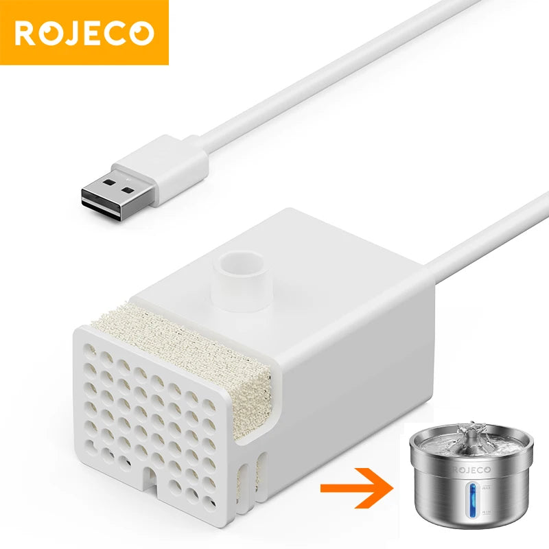 ROJECO Water Pump for 2L Stainless Steel Cat Fountain - Replacement