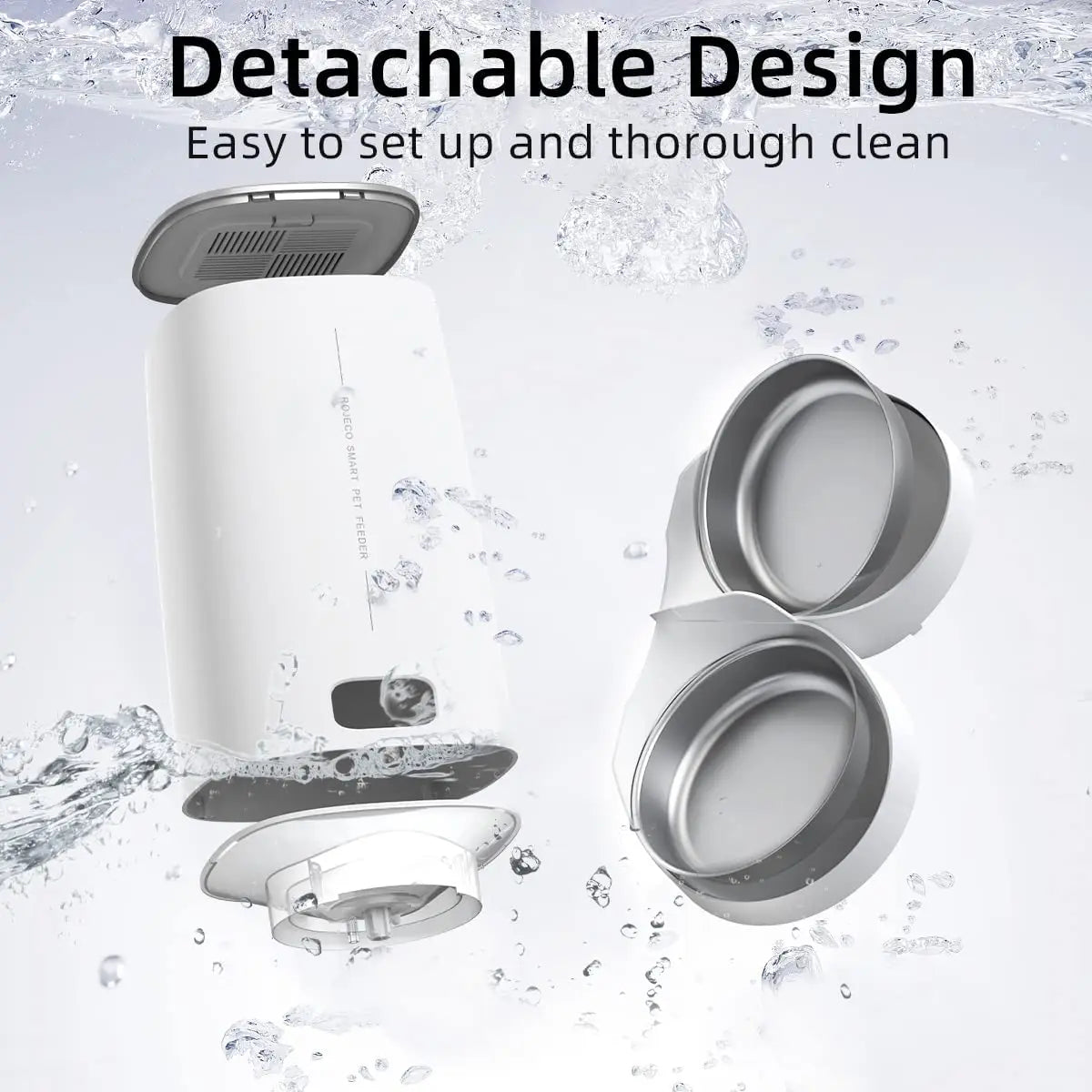 ROJECO 4L Smart Automatic Pet Feeder