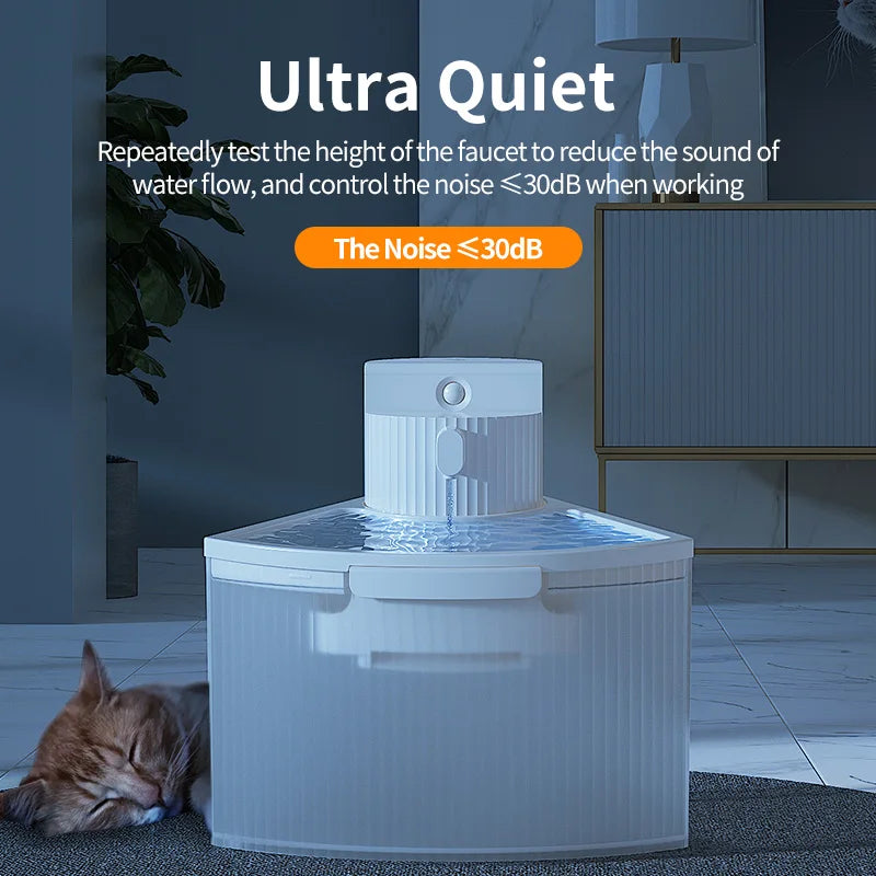 ROJECO Smart Wireless Pet Water Fountain with Motion Sensor