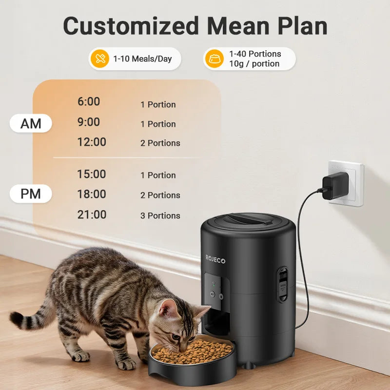 ROJECO Smart 2L WiFi Pet Feeder