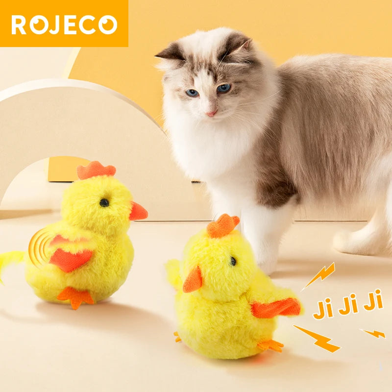 ROJECO Automatic Flapping Chicken Cat Toy