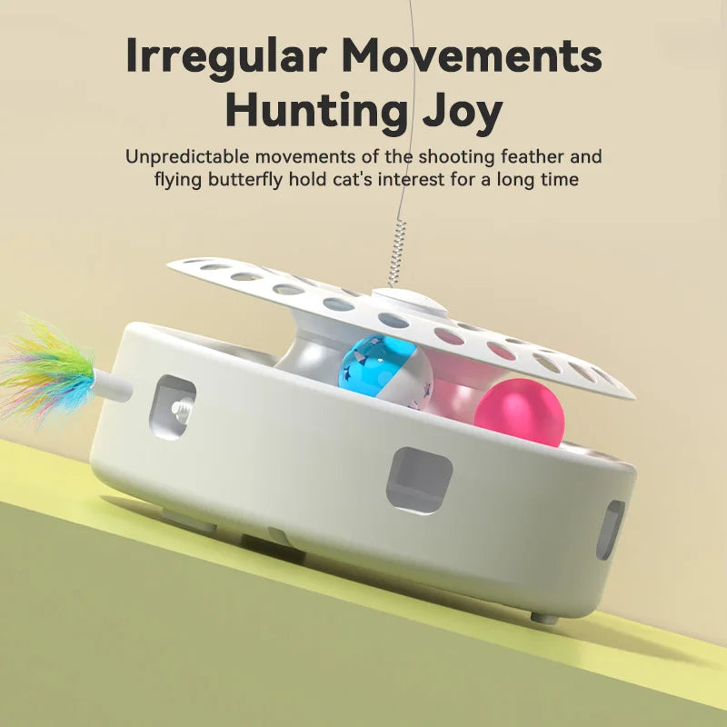 ROJECO 3-in-1 Automatic Cat Toy