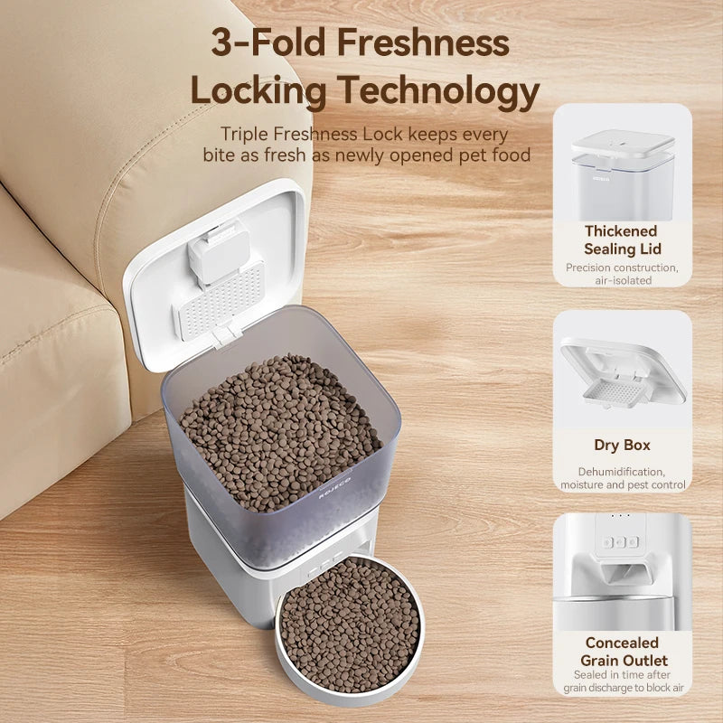 ROJECO 4.5L Smart Pet Feeder