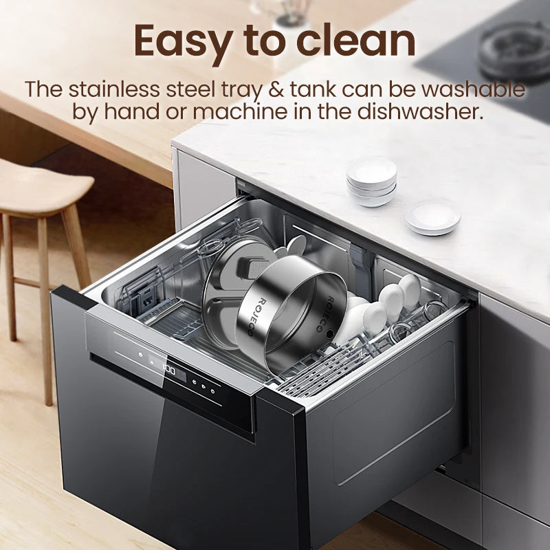 ROJECO 2-in-1 Pet Fountain & Feeder Bowl