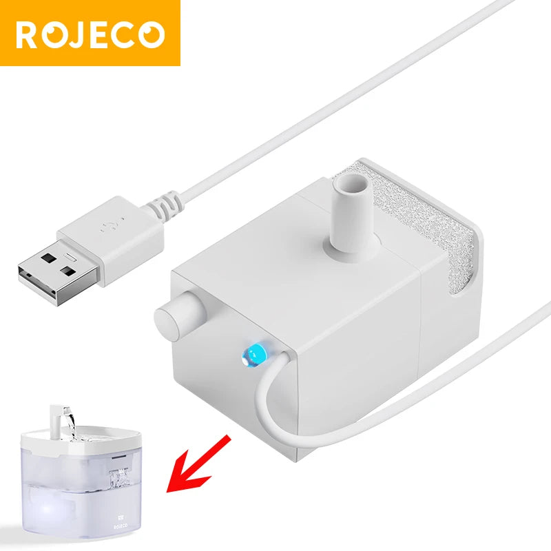 Water Pump for ROJECO 1.5L Transparent Pet Fountain - Replacement