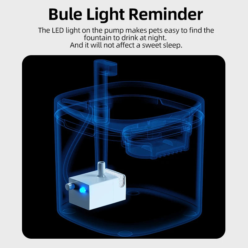 Water Pump for ROJECO 1.5L Transparent Pet Fountain - Replacement