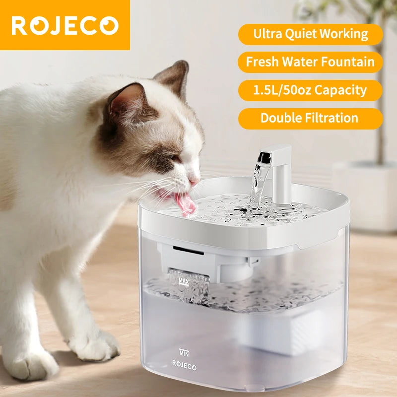 ROJECO 1.5L Pet Water Fountain