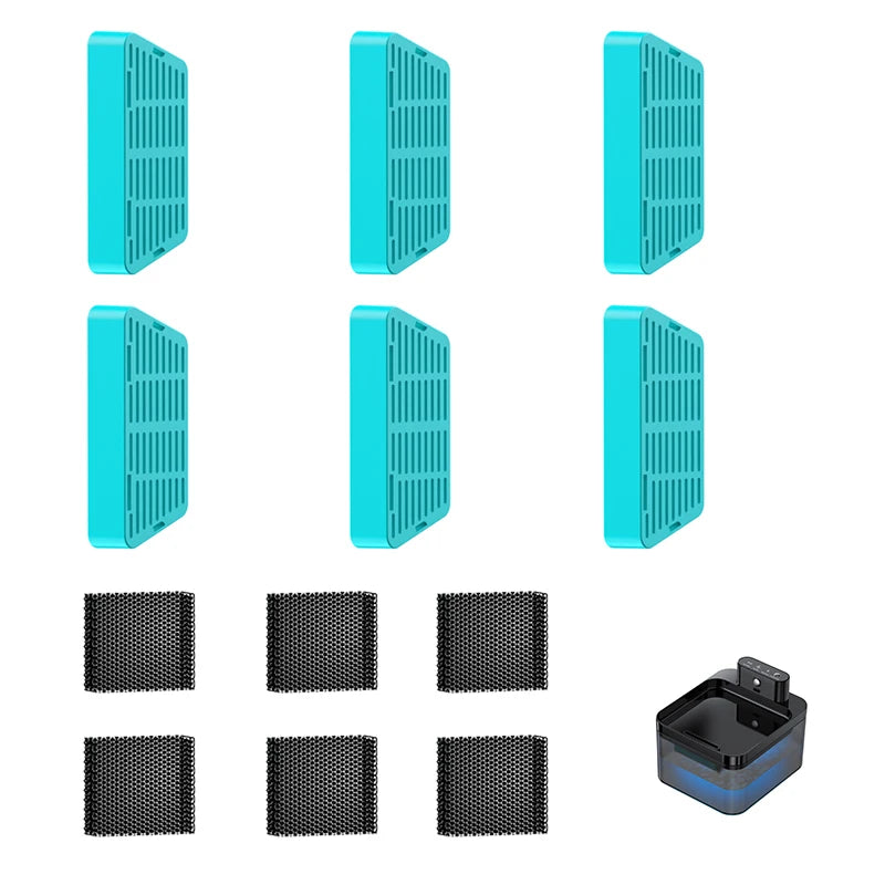 ROJECO Water Fountain Replacement Filter for 2.2L Wireless Cat Fountain