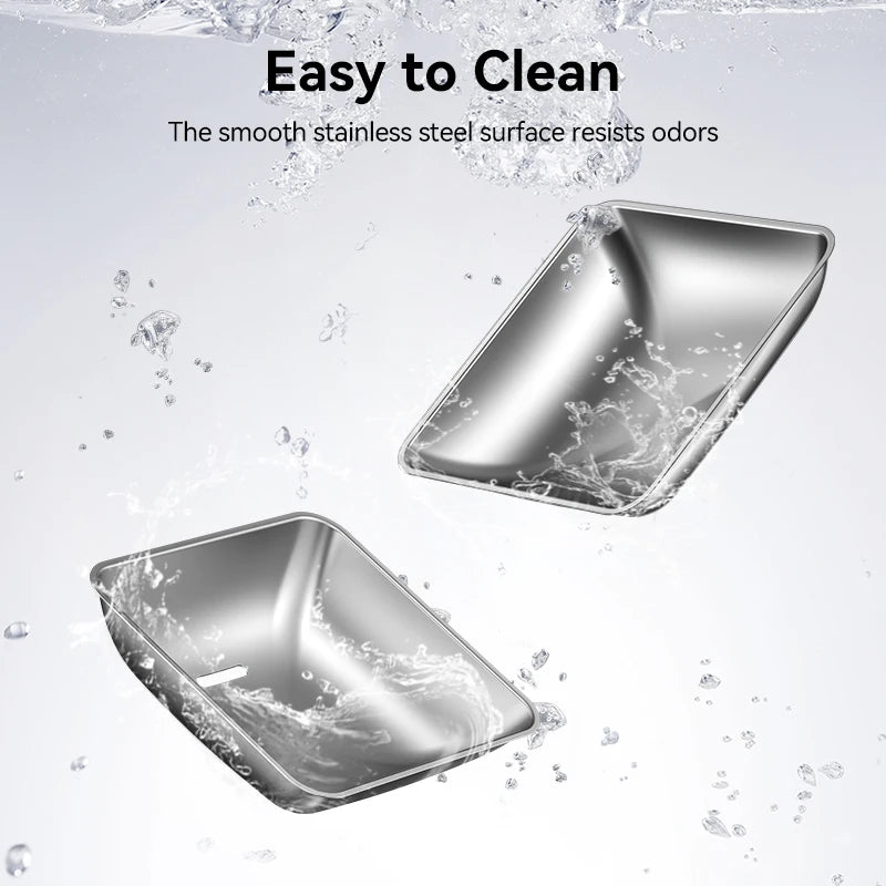 ROJECO Stainless Steel Bowls for 8.5L Automatic Pet Feeder