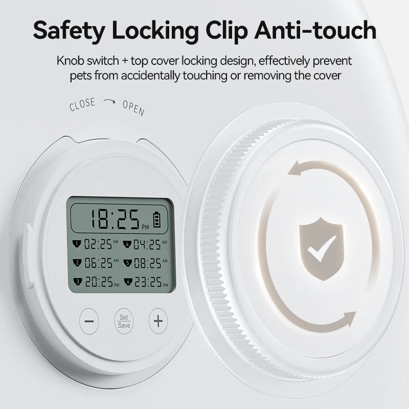 ROJECO Automatic Pet Feeder for Wet & Dry Food