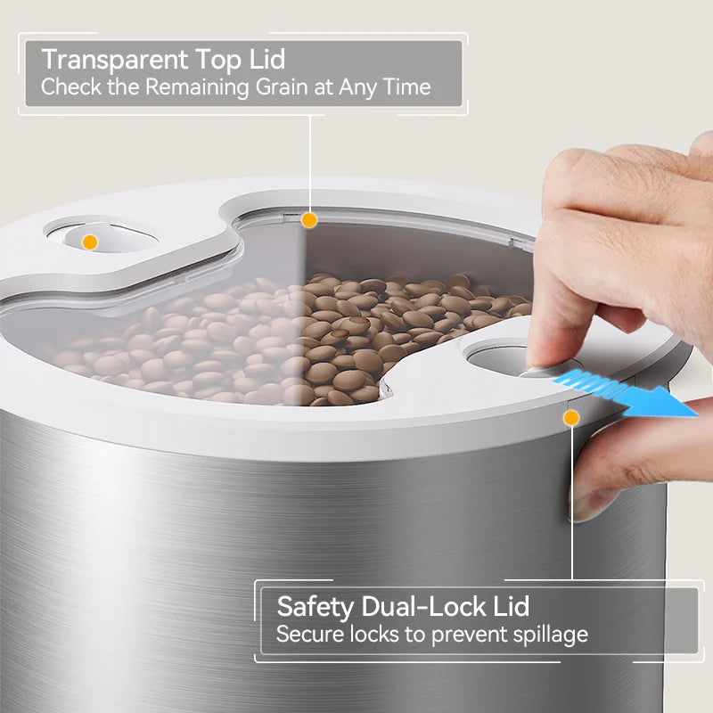 ROJECO 4.5L Stainless Steel Pet Feeder