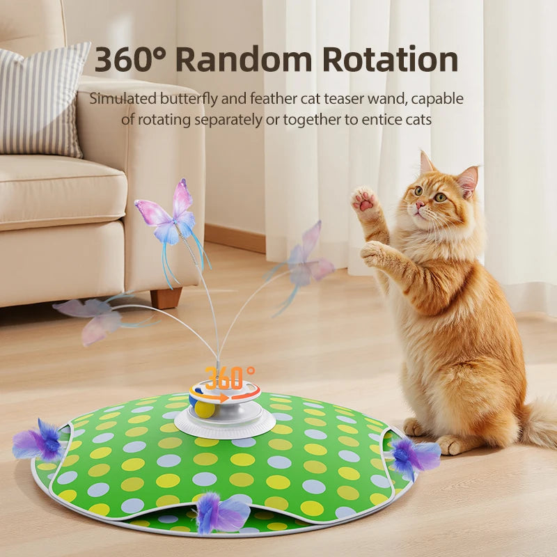 ROJECO 3-in-1 Hide & Seek Cat Toy