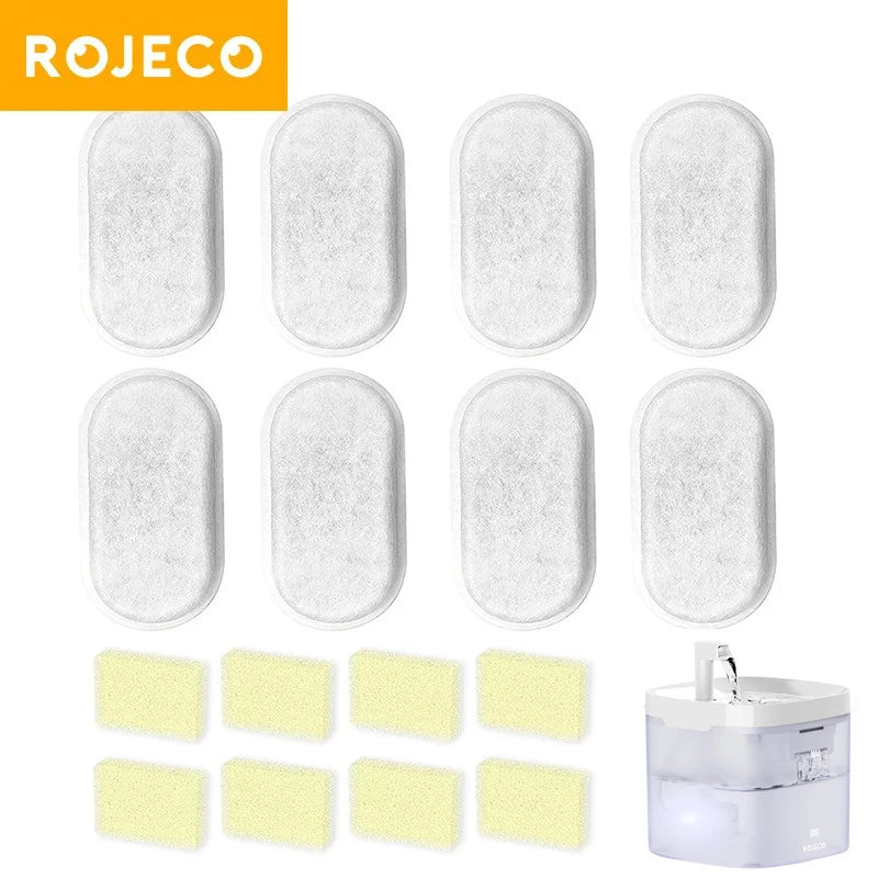 ROJECO Replacement Filter for 1.5L Transparent Cat Water Fountain