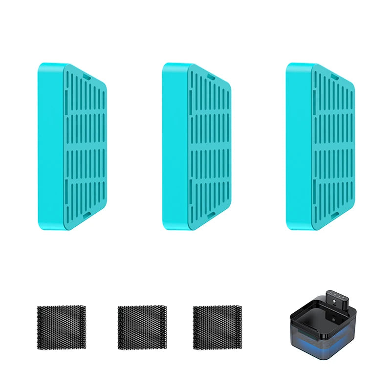 ROJECO Water Fountain Replacement Filter for 2.2L Wireless Cat Fountain