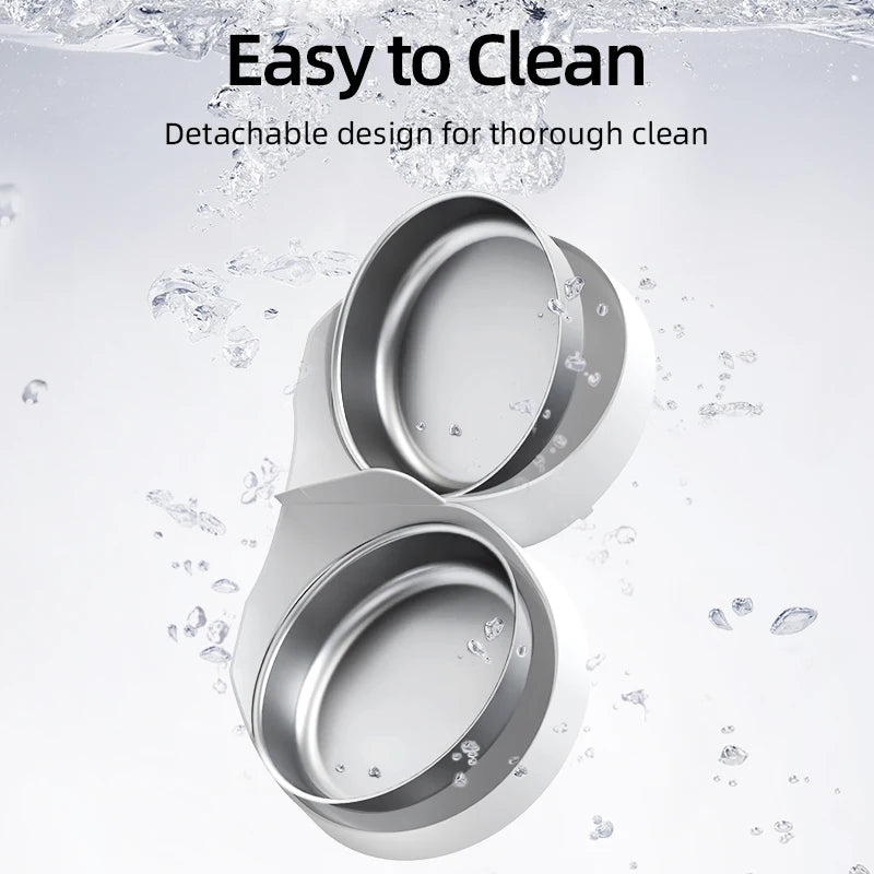 ROJECO Stainless Steel Feeder Bowls | Compatible with 4L Automatic Pet Feeder