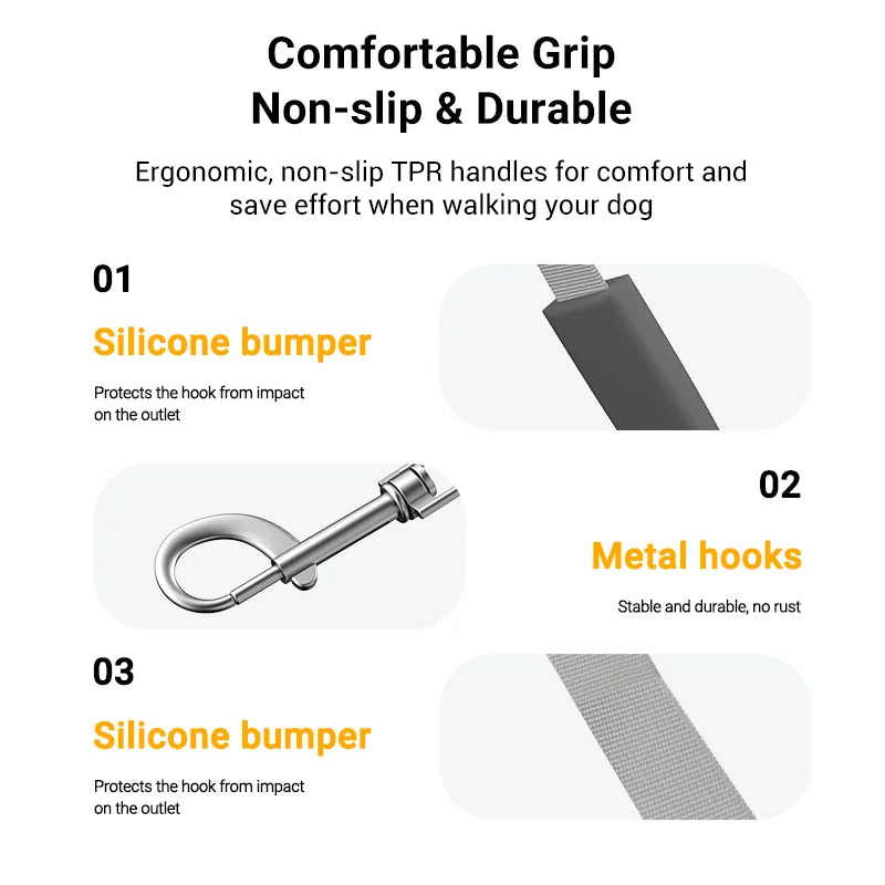 ROJECO 5M Retractable Dog Leash